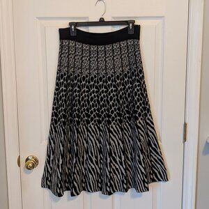 Tight-Knit Flare Midi Skirt - Your Winter Travel Wardrobe Essential